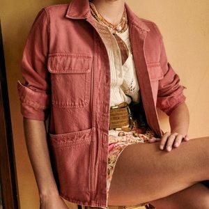 Sezane Willa Jacket, sz S, “Rosewood”